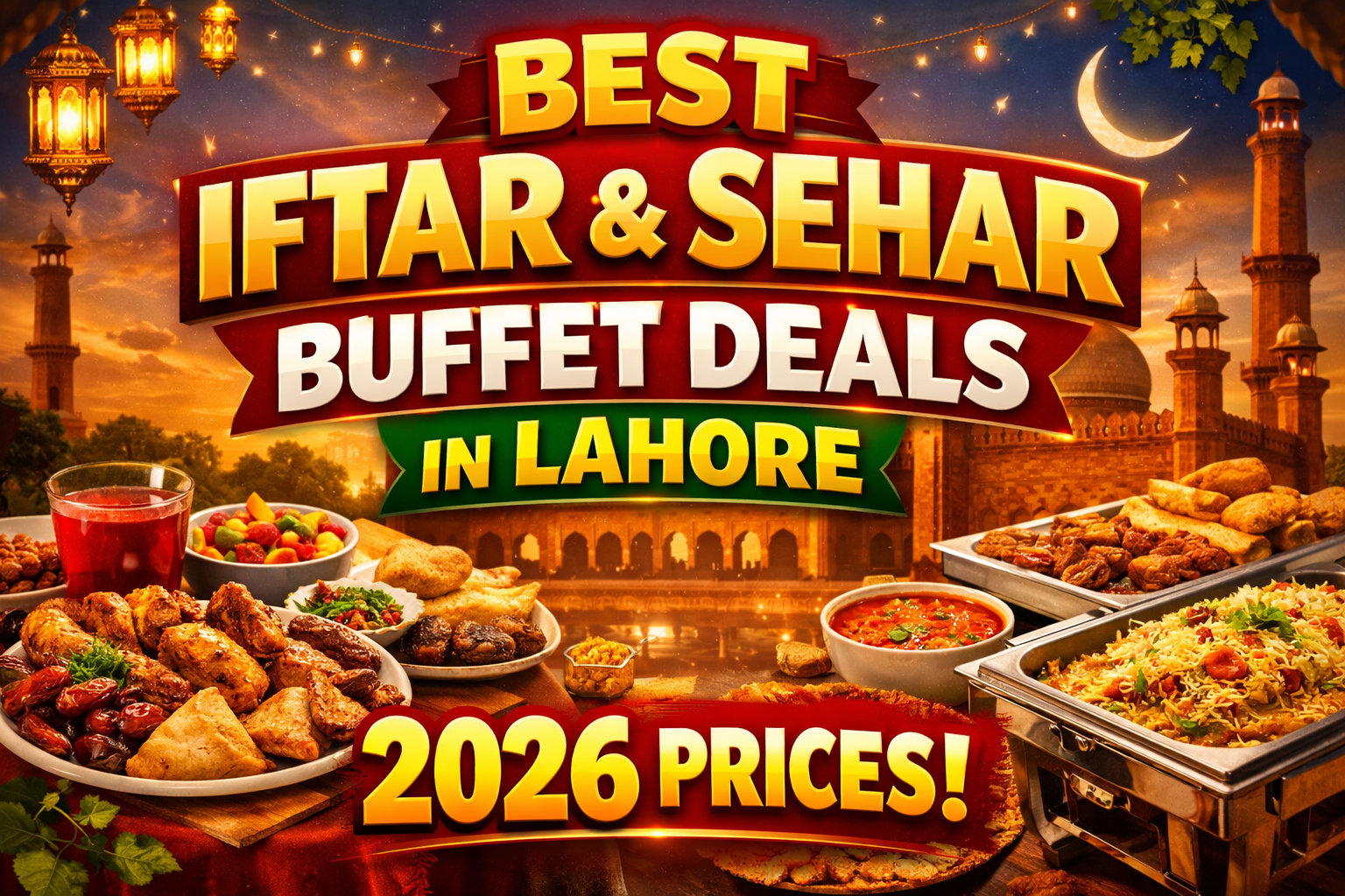 Best Iftar Sehar Buffet Deals in Lahore 2026 Prices